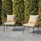 Flash Furniture Natural/Cream PE Rattan Wicker Patio Chairs, 2PK SB-1960-CH-CREAM-GG - alternate 1